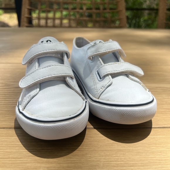 Polo Ralph Lauren Toddler Boys' Easten II EZ Sneakers US 10  Leather White - Picture 2 of 8